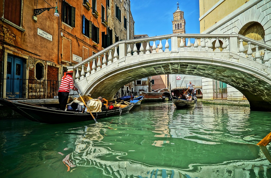 Canal grande, Venezia in gondola